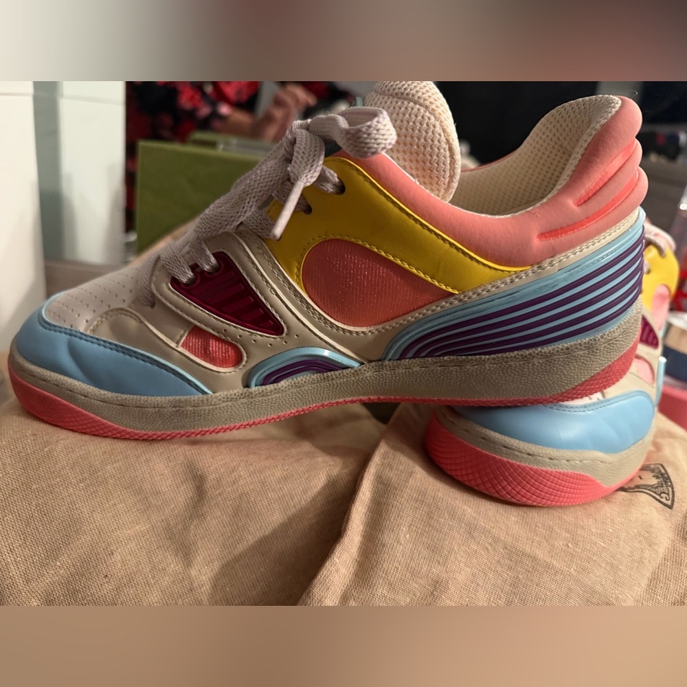 Gucci Basket Low Sneakers in women size 37.5 - Picture 5 of 10
